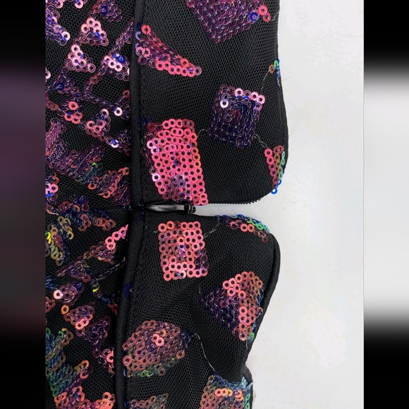 Off Shoulder Split Thigh Sequin Formal Evening Gown - Picture 10 of 13